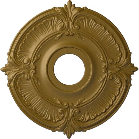 Attica Ceiling Medallion (Fits Canopies up to 5"), Hand-Painted Gold, 18"OD x 4"ID x 5/8"P